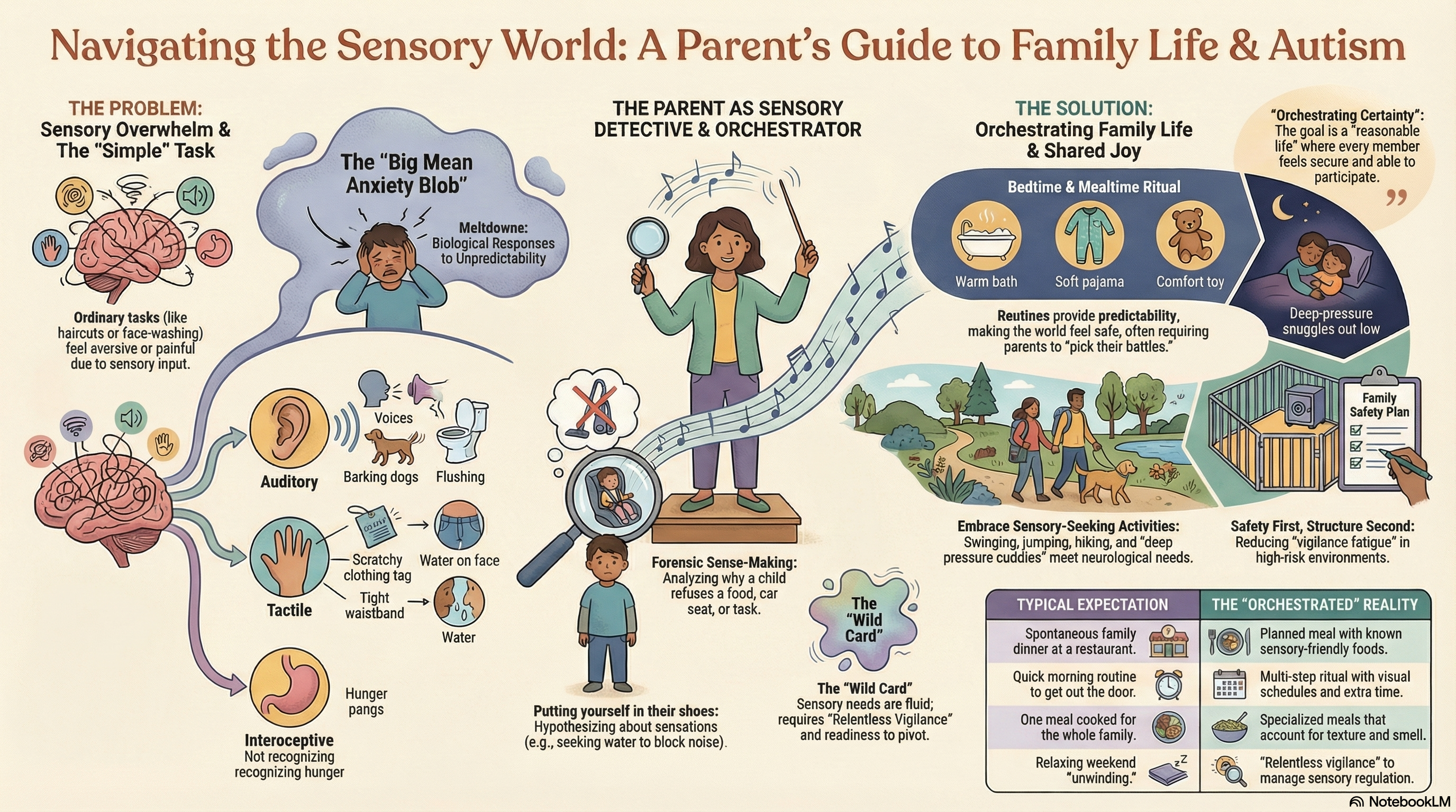 Family life and autistic children with sensory processing differences: A qualitative evidence synthesis of occupational participation.