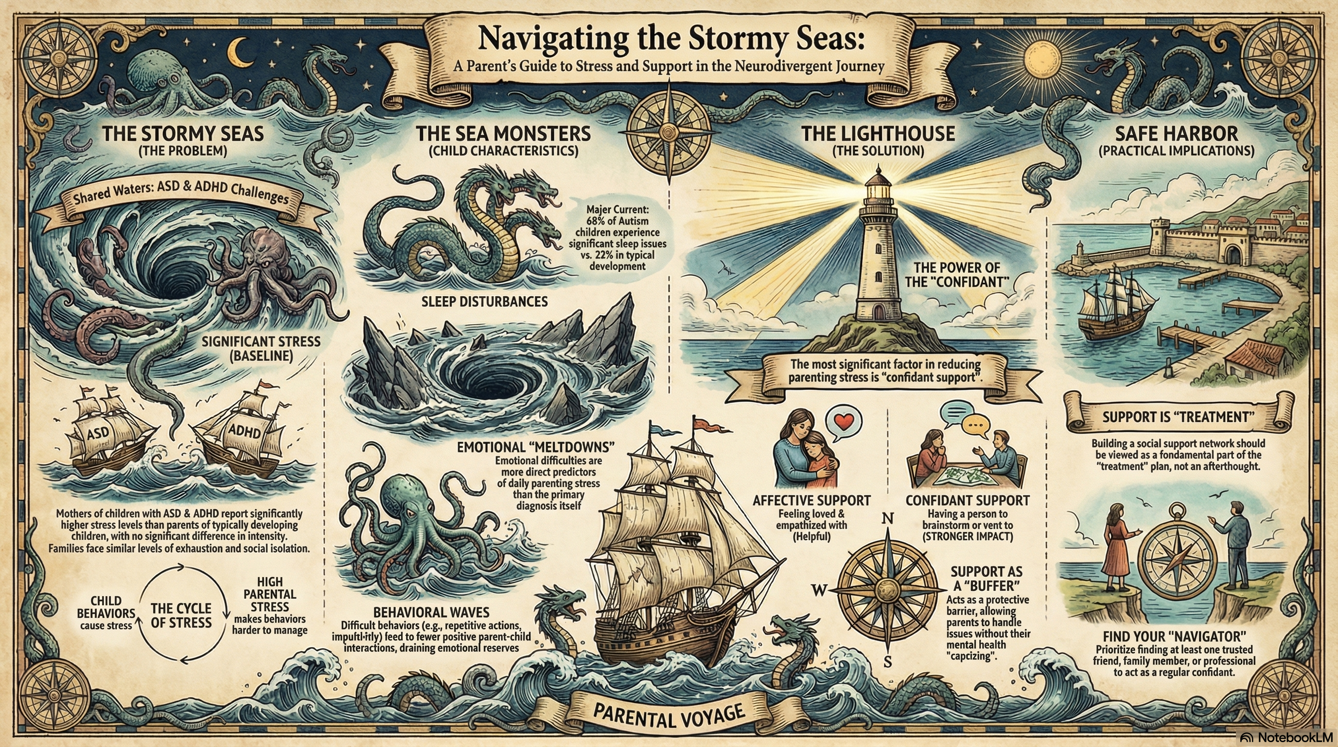 Parenting Stress in Autistic and ADHD Children: Implications of Social Support and Child Characteristics.