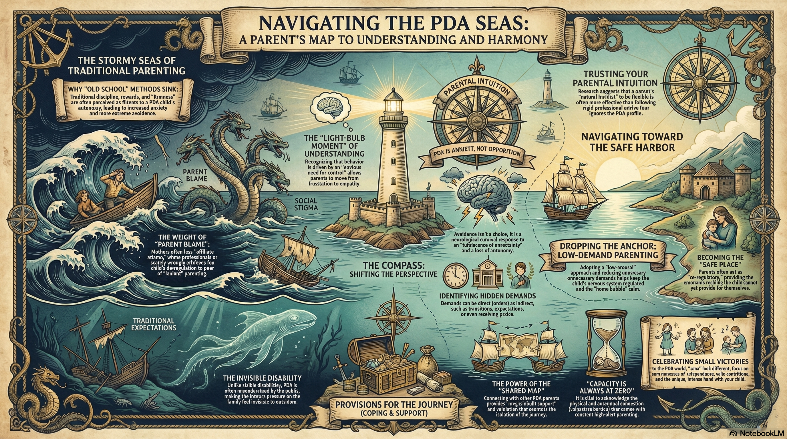 Infographic: The experience of mothers of autistic children with a pathological demand avoidance profile: an interpretative phenomenological analysis.