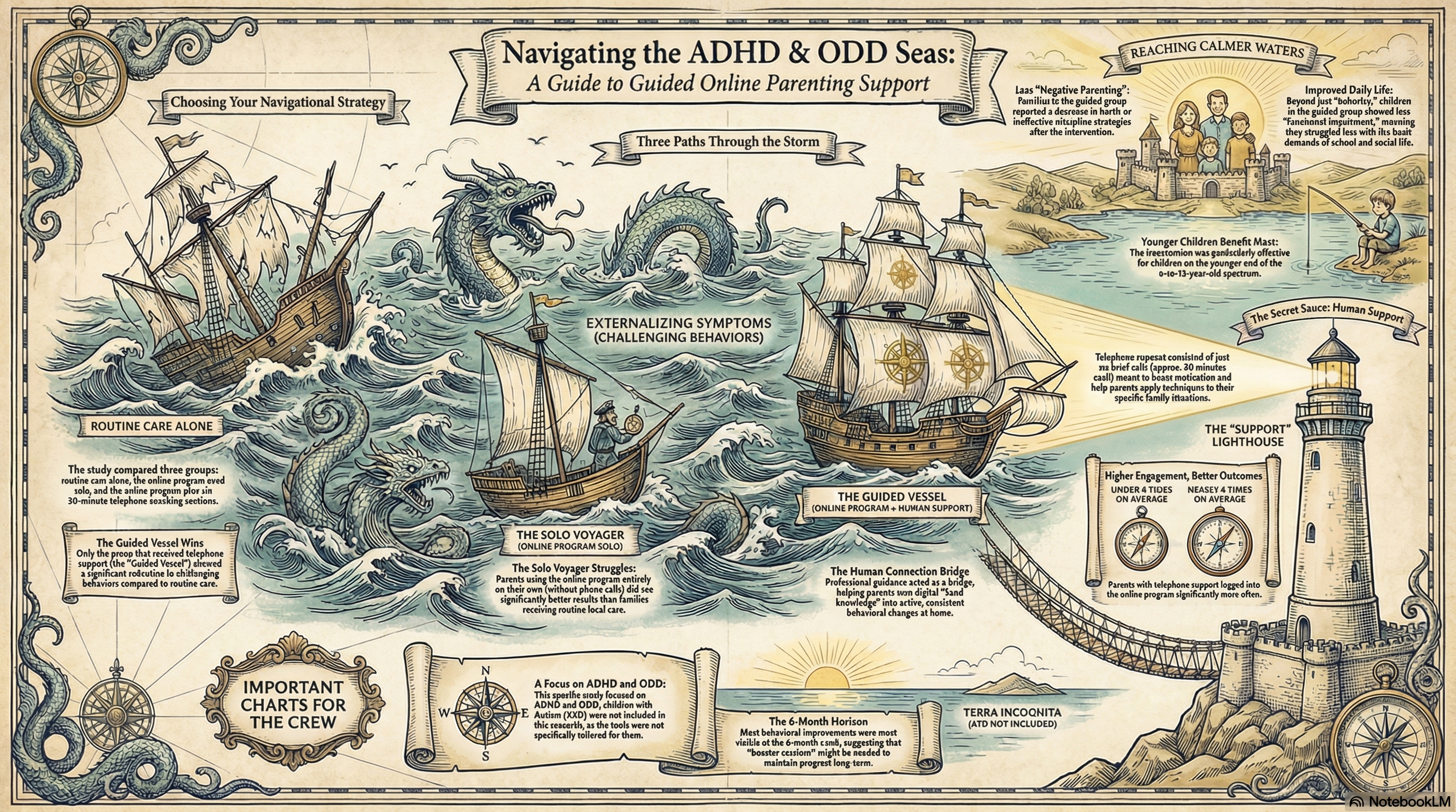 Efficacy of guided and unguided web-assisted self-help for parents of children with attention-deficit/hyperactivity disorder and oppositional defiant disorder: A three-arm randomized controlled trial.